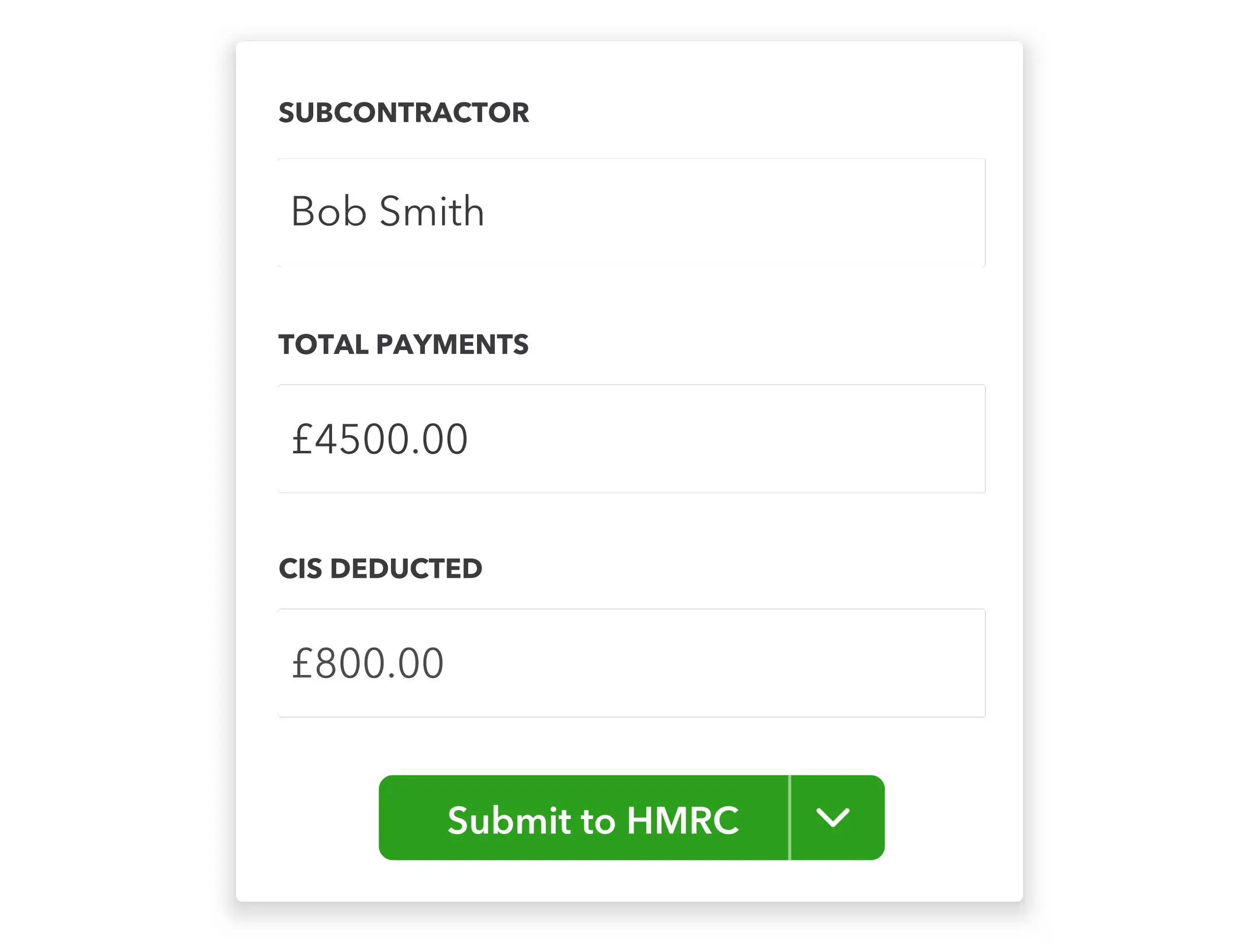 CIS in QuickBooks with Planyard—approved bill to correct vendor, HMRC-ready exports.
